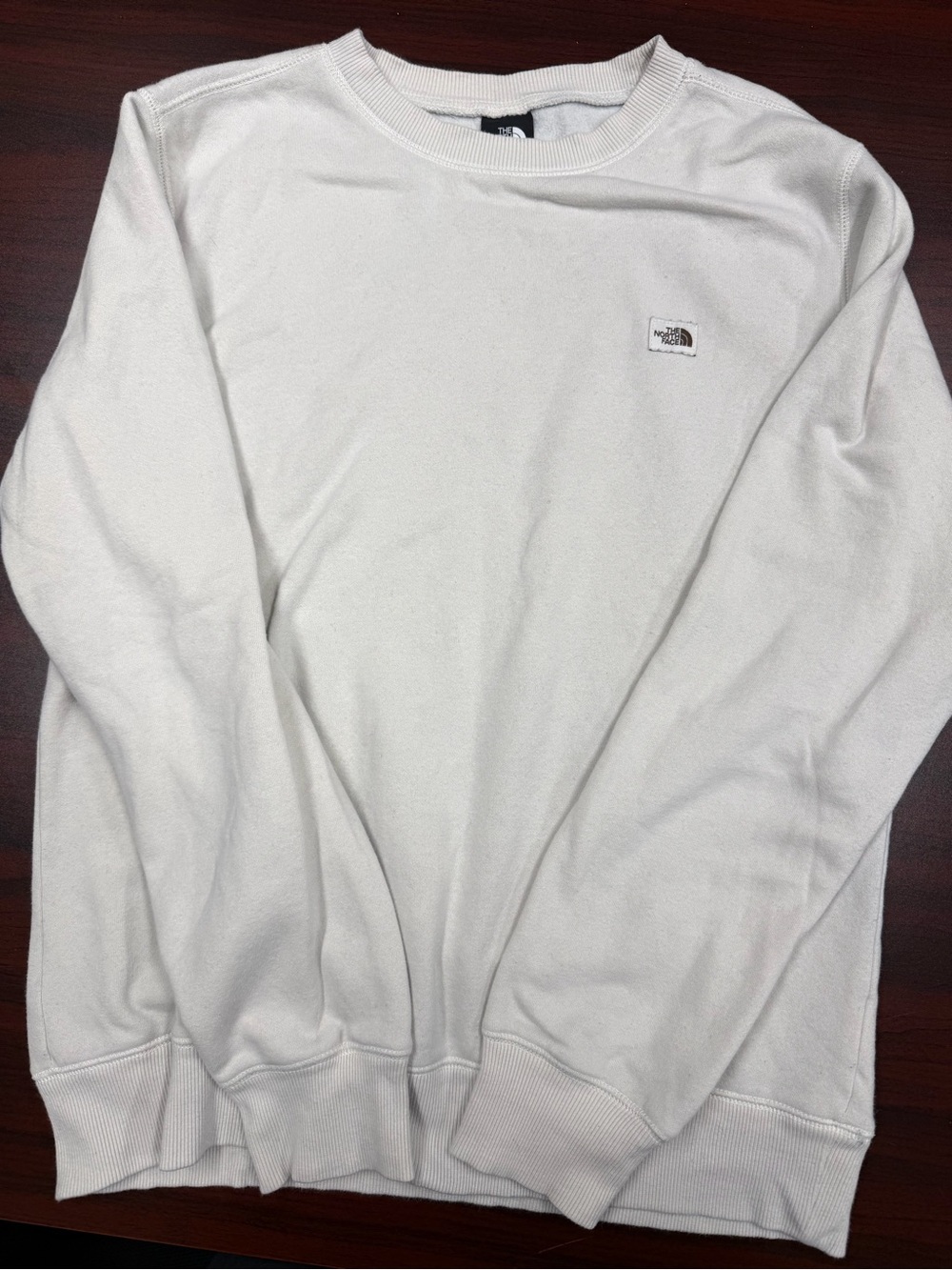 The North Face Men's Off-White Crewneck Sweatshirt